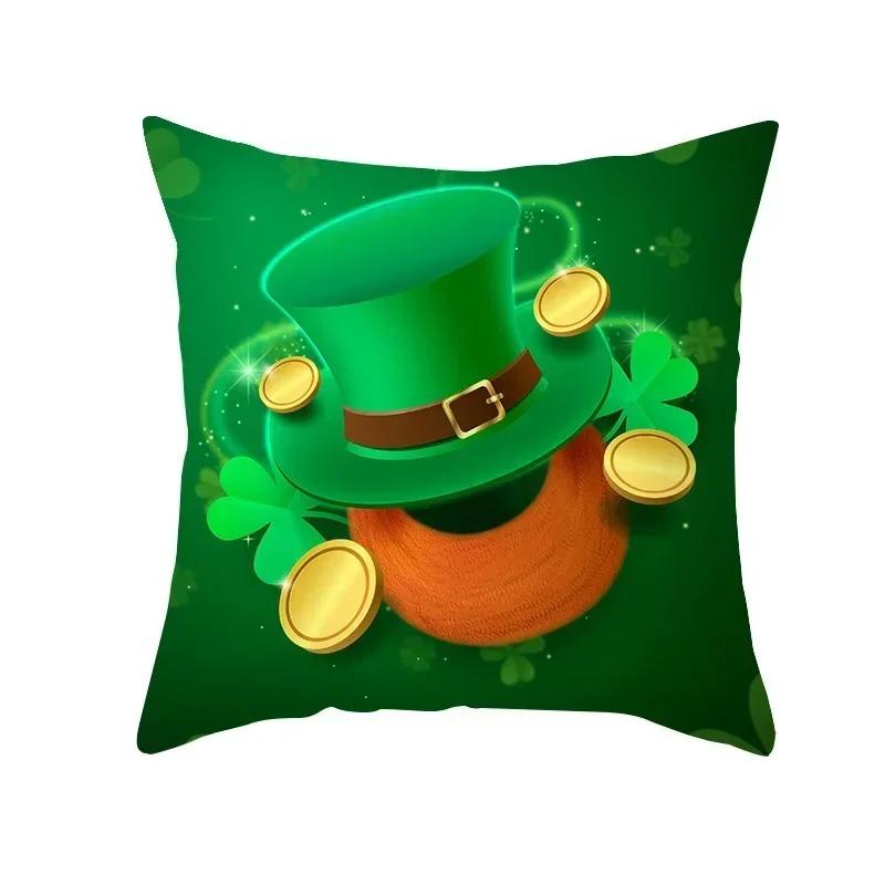 Housse De Coussin Imprimée, Décoration De Fête De La saint-Patrick, Pour Salon, Bureau, Maison