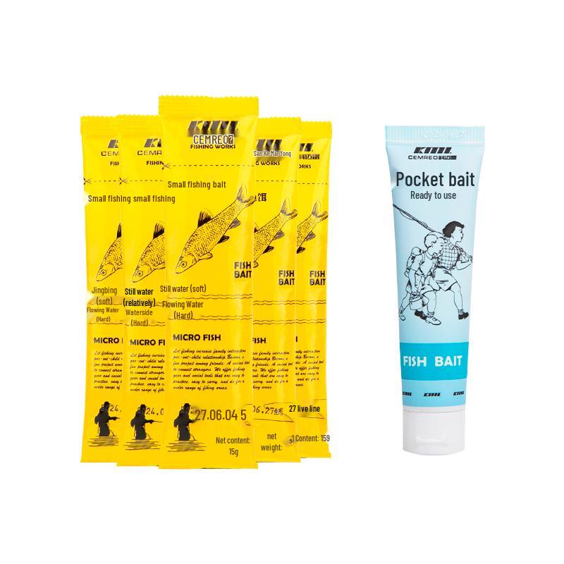 Kemai Rui Micro Fishing Stream Bait 30g Tube + 5x15g Packs