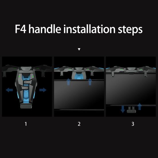 1 Set Mobile Game Handle Gamepad Joystick Triggers Button Foldable Plug and Play Auxiliary Gaming Controller for IOS for Android Phone