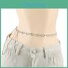 Gold Water Drilled Heart Hollow Metal Waist Belt For Men Women Stylish Party Accessory