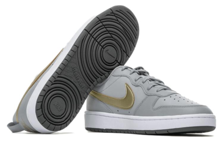 Nike Court Borough Low 2 'Gray Gold' Gs BQ5448-013