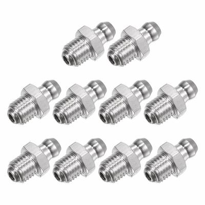 10Pcs 304 Stainless Steel Hydraulic Grease Fitting