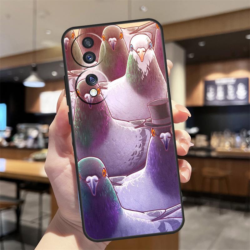 The Pigeons Case For Honor Magic 8 Lite 5 6 7 Pro Honor Win RT 400 200 50 70 90 X8c X9a X9b X9c X9d Cover