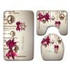 Christmas Bathroom Floor Mat Toilet Three-Piece Set