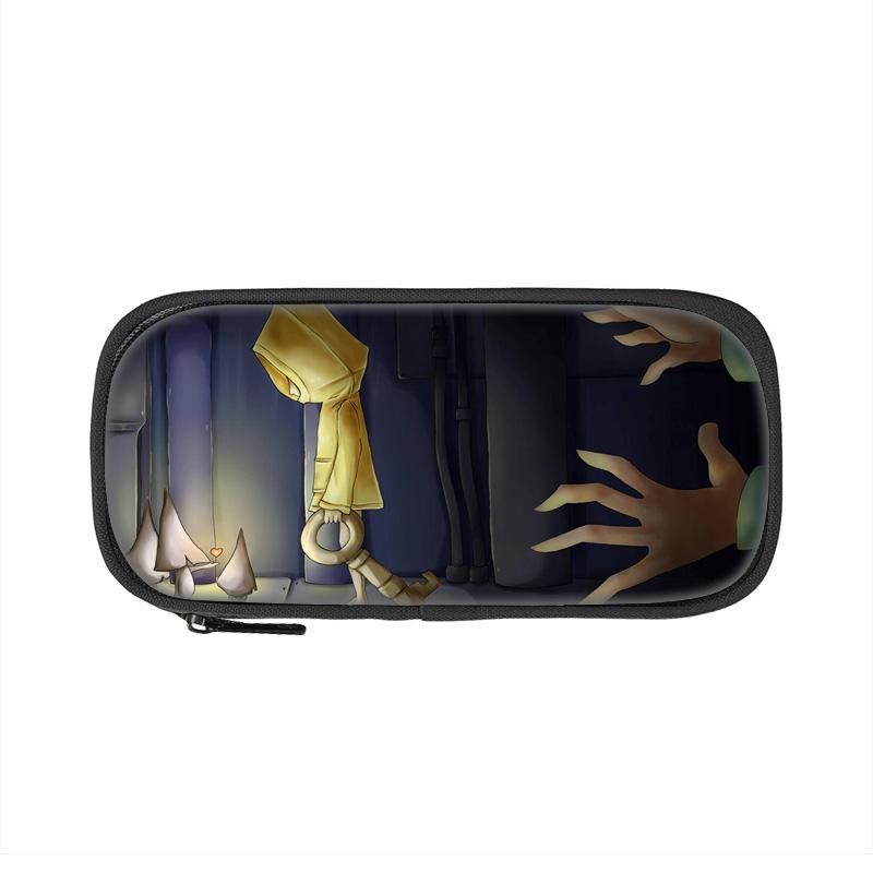 Little Nightmares Pencil Case, Large Capacity, Lightweight, Cartoon Print, New School Style for Male and Female Students