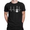 Heartbeat Guitar T-shirt For Men Music Lover Gift Graphic Tee Unique Style #T489