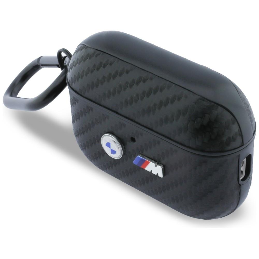 BMW Carbon Metal Logo Case for AirPods Pro 3 Black