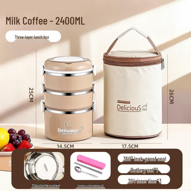 Youluo 4-Layer Insulated Stainless Steel Lunch Box