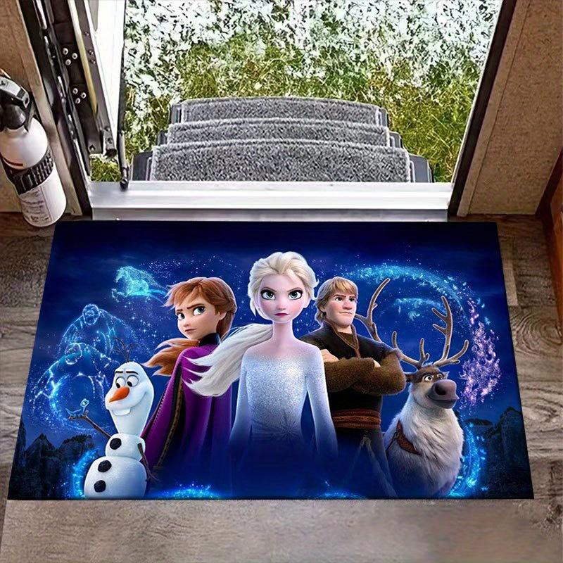 1pz Tappeto Disney Frozen Tappeto da Area Tappeto Antiscivolo Lavabile a Mano Tappetino per Pavimento Adatto per Soggiorno Camera da Letto Decorazione per la Casa