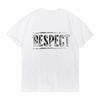 Summer UnisexS Tshirt RESPECT Print Graphic TShirt fashion Casual Short Sleeve Tees Lettering Comfortable Round Neck t shirt