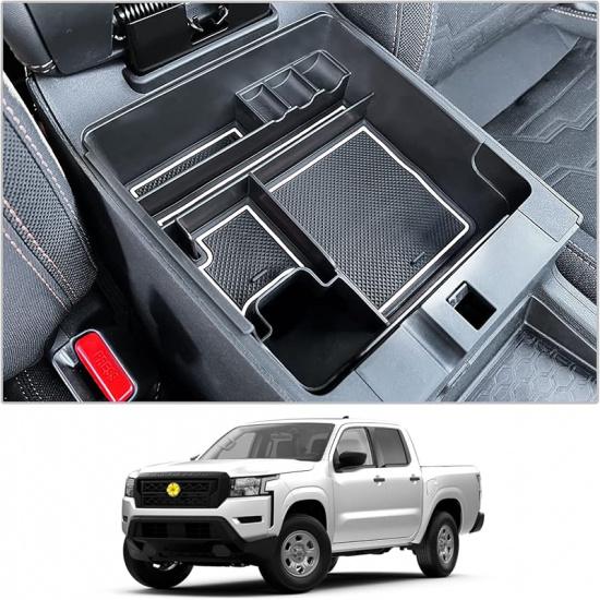 CDEFG For   2024 2025 Frontier Pickup Truck Center Console Organizer 2024 2025 Frontier Truck Armrest Storage Box -2024 2025 Frontier Truck