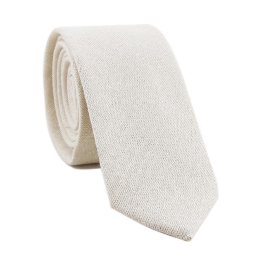 

Мужской повседневный галстук 6 см ручной работы из льняной текстуры однотонного цвета