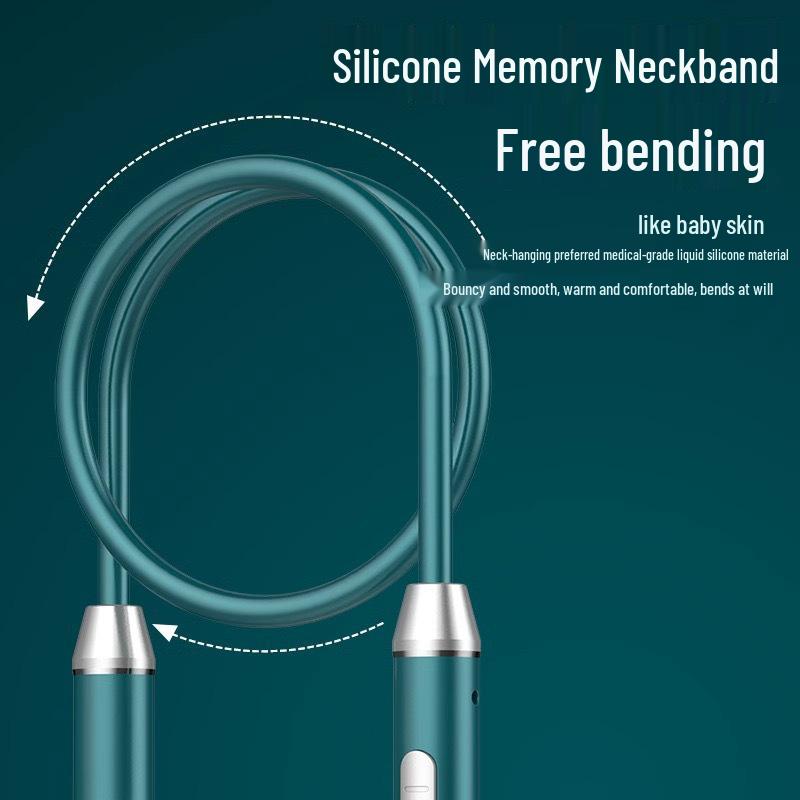 Wireless Sports Neckband Earbuds, Long Battery, 9D Stereo Sound, In-Ear Design