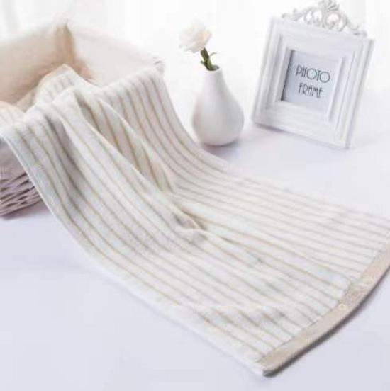 Jie Liya Klassisk Randig Ansiktshandduk i Ren Bomull - Mjuk & Bekväm Hushållsgåva