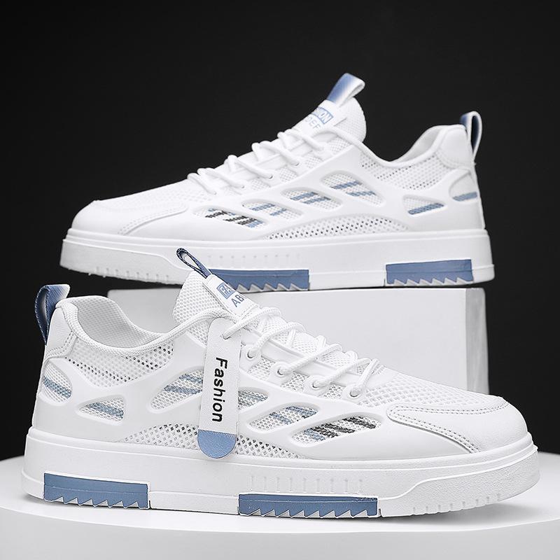 Board Schuhe Herren Sommer neu Mesh atmungsaktiv Sportlich lässig Netzschuhe Jugend vielseitig kleine weiße Herrenschuhe