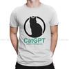 ChatGPT Man TShirt Feline Intelligence Individuality T Shirt 100 Cotton Original Streetwear New Trend