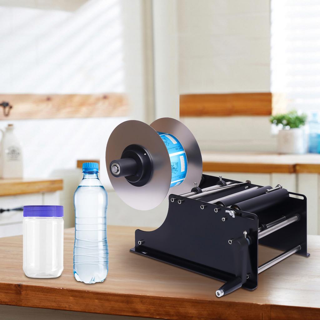 MT-30 10-30pcs/min Label Applicator Manual Semi-automatic Round Bottle Labeling Machine Small Adhesive Sticker Labeler