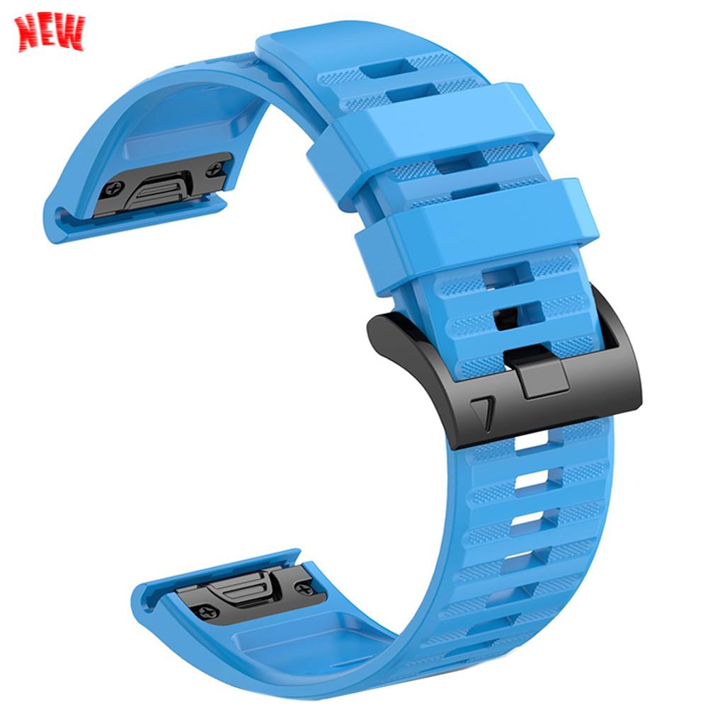 22mm 26mm Silicone QuickFit Sports Strap For Garmin Epix PRO Instinct 3 Quatix/DELTA/TACTIX/Fenix 6XPro 7 E 8pro 5XPlus Bracelet