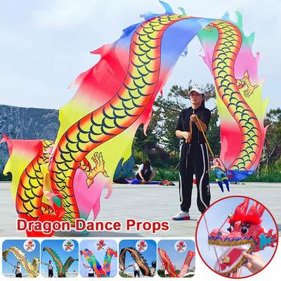 6/8M Estilo Chinês Adereços de Dança do Dragão Adulto Carnaval Festival Ano Novo Chinês Performance Engraçados Adereços de Treino Cabeça de Dragão