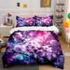 "Cherry Blossom Galaxy Art Set" Bedding Set with 1 Duvet Cover 2 Pillowcases Single Double King Queen, Gift