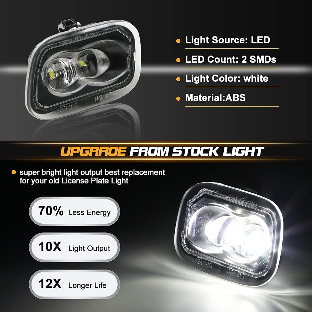 

2PCS Side Under-Mirror Puddle Lights Full LED Lamp Assembly Compatible with Fo rd 2015-2021 F-150 2017-2021 F-250 F-350 F-450 Super Duty Pickup Truck