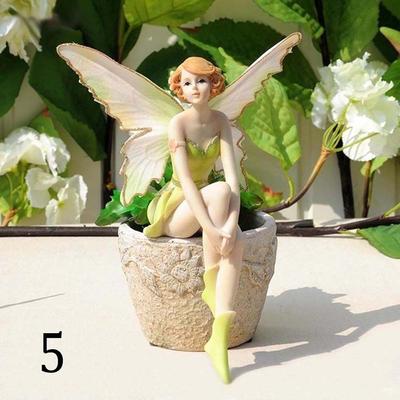 Schönes Mädchen Europäisch Für Geburtstag Hochzeit Nach Hause fliegen Schmuckstück Gartenfee Miniaturfiguren Blumenfee Auto Dekoration