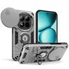 KEYSION Shockproof Armor Ring Stand Case for Redmi Note 15 Pro+ 5G Slide Camera Lens Protection Phone Cover for Redmi Note 15 4G 5G