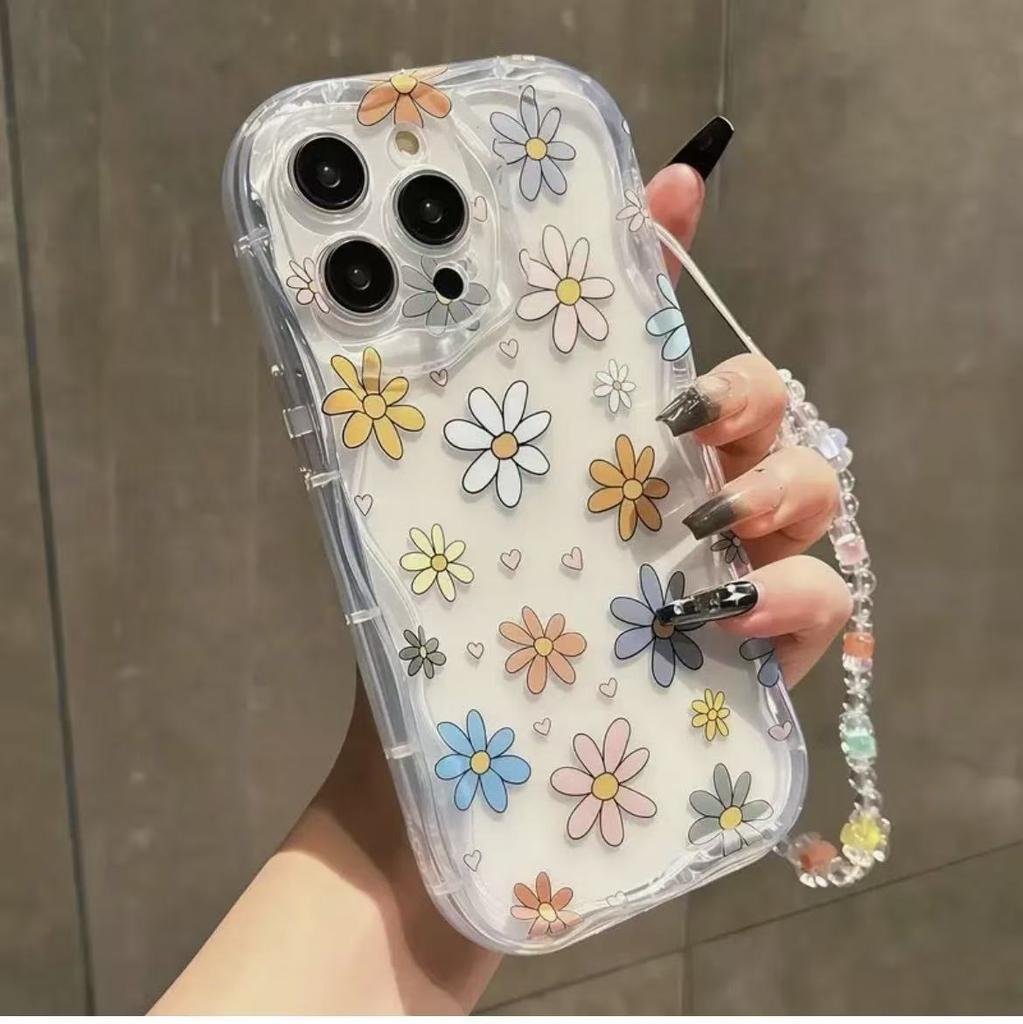 Bracelet Color Flower for Iphone17promax Mobile Phone Case Apple 16/14pro Foreign Trade 13/12/15