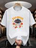 BAD MOOD  Angry Dark Cloud Boxing Gloves Lightning Print Men's T-Shirt   Regular Casual Trendy Personality Crew Neck Des