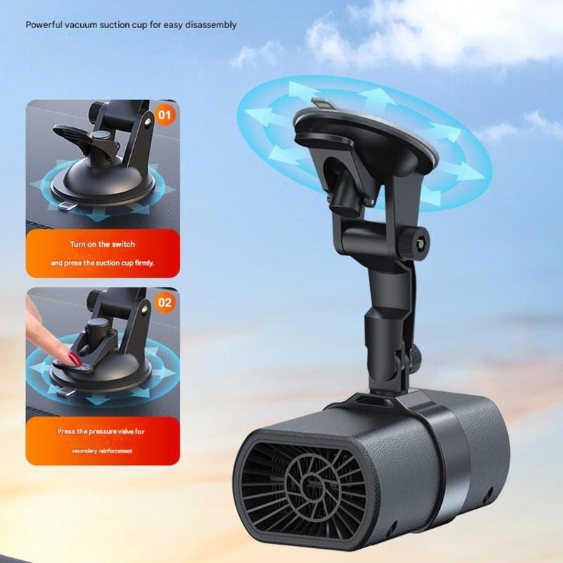 Fast Acting Car Defroster Heater 12V Suitable Windshield Demisting Device For Winter Driving Comfort