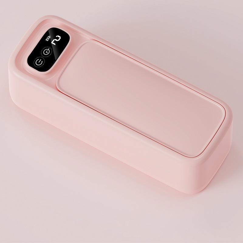 

Очиститель для очков 1 шт. Ультразвуковой дисплей домашний портативный автоматический очиститель для зрачков ювелирных изделий розовый