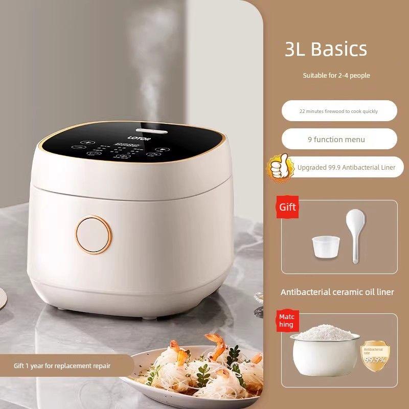 

Coati Mini Multifunctional Ceramic Oil 3l Rice Cooker 3L creamy-white.