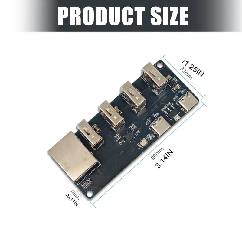 CH339F USB To Ethernet Adapter With 4 USB 2.0 Ports Fast Speed Data Transfer And Wide Device Compatibility