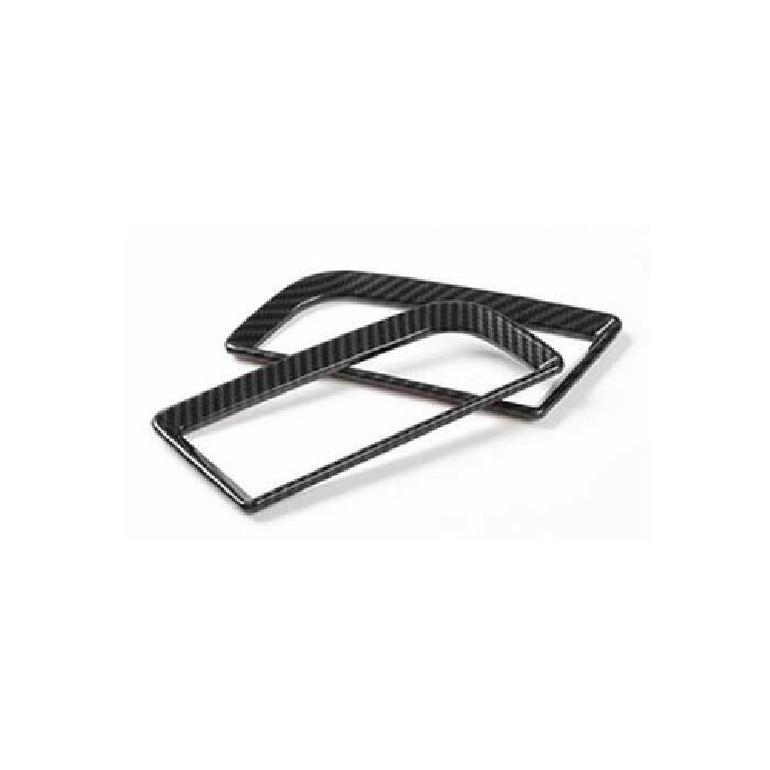 Left And Right Air Outlet Vent Trim For Ford Mustang 2015- Carbon Fiber 2PCS