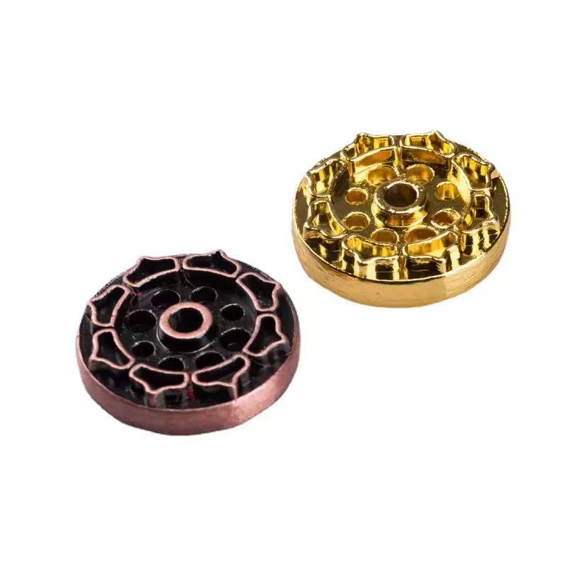 Creative Multi-hole Lotus Alloy Incense Holder  Burner - Multi-functional Accessory for Stick Incense