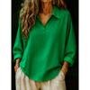 BITCED Women's Fashion Casual Solid Color Print Short Sleeve POLO Neck  Blouses & Shirts