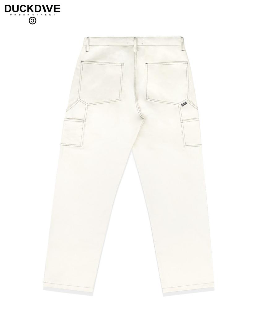 Deogdaibeu Stitch Carpenter Pants Ivory