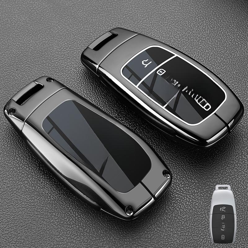 Car Key Case Cover Shell for Mercedes Benz C E S Class GLC W206 W223 W214 E300 C260 C300 S450 S500 S400 Fob Accessories