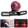 Biqing Motorrad Rücklicht mit Halterung, Rundes Motorrad Kennzeichenlicht Brems-Stopplicht Lauflicht