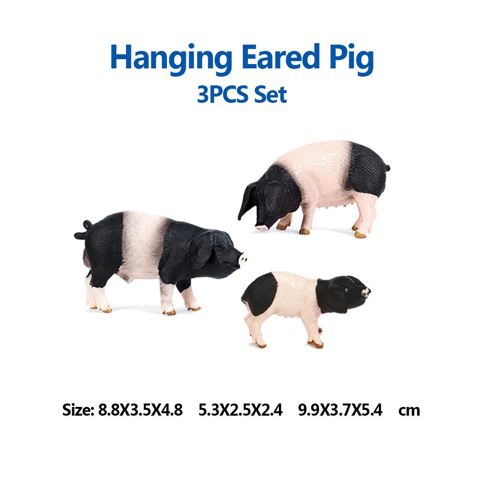 Toy Animals Figures Pig Sows Piglets Wild Boar Warthog Models Farm Animal Figurines Action Figure Kids Gifts Children Toys Games