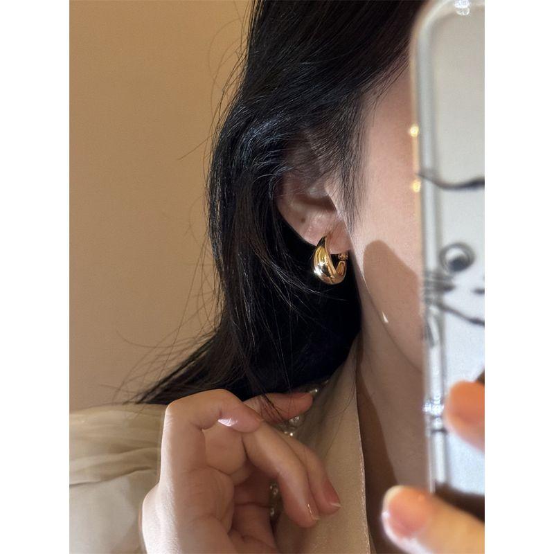 Accessible Luxury Fashion Retro Metal Female Niche Style Fall and Winter Ear Ring