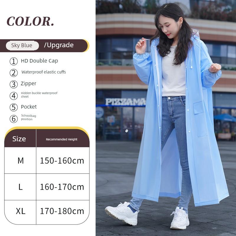 Raincoat for Electric Scooters, Women's Long Full-Body Raincoat, Storm-Proof, 2026 New Model, Adult Outerwear, One-Piece Design