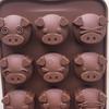 Cute Pig's Head Shape Cake Mold Good Quality DIY Chocolate Mould Mold Silicone Baking Cake Decorating Topper Candy Mold