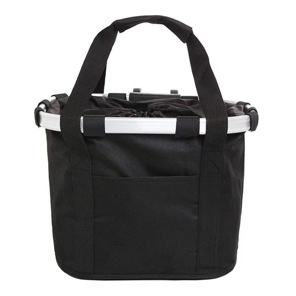 Aluminum Alloy Folding Bike Basket - Front Bag for Mountain Bikes