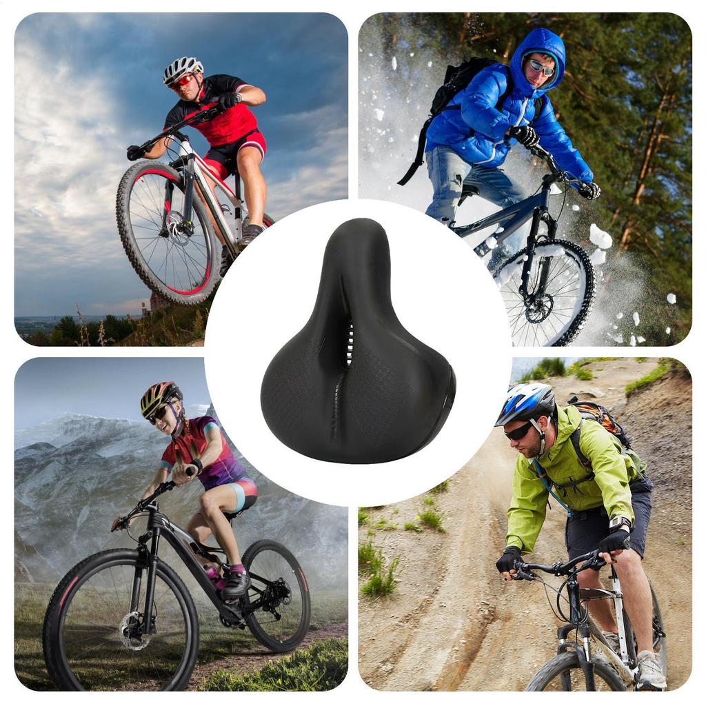 Bicycle Seat Cushion Bike Replacement Seat Cushion Soft Cycling Saddle For Mountain Racing Road Commuting Touring Urban City