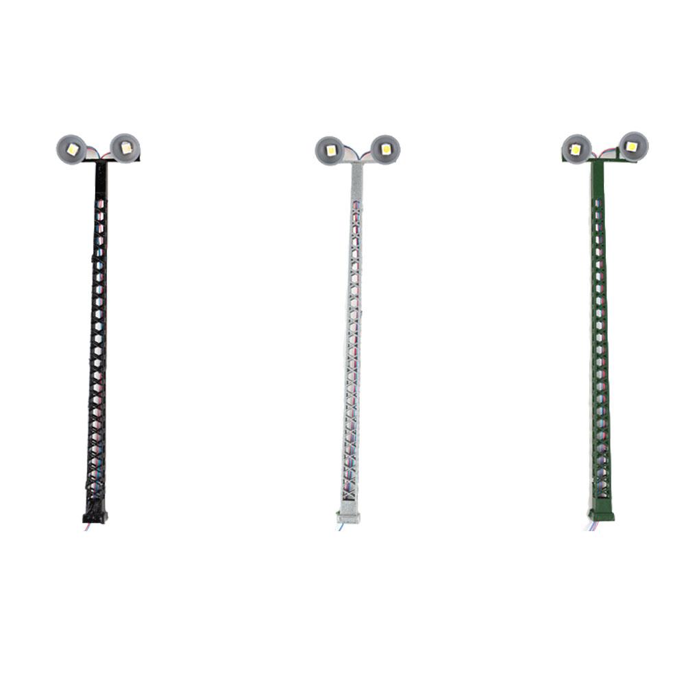 Model Railway Lights Garden Yards Layout Outdoor Streetlamps Lightweight LED Signal Lamp Railroad Building Accessories