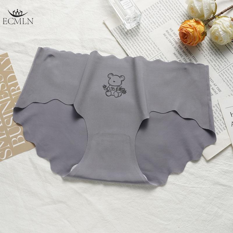 Women's Seamless No Show Invisible Ice Silk Stretch Underwears Pack Bikini Underwear Panty