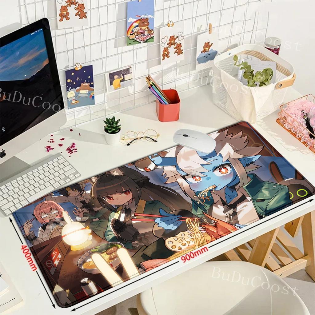 Game Zenless Zone Zero Teclado Mousepad Gaming Speed Keyboard Pads Mouse Pad XXL Rubber Carpet Locked Edge Mouse Mat 900x400mm