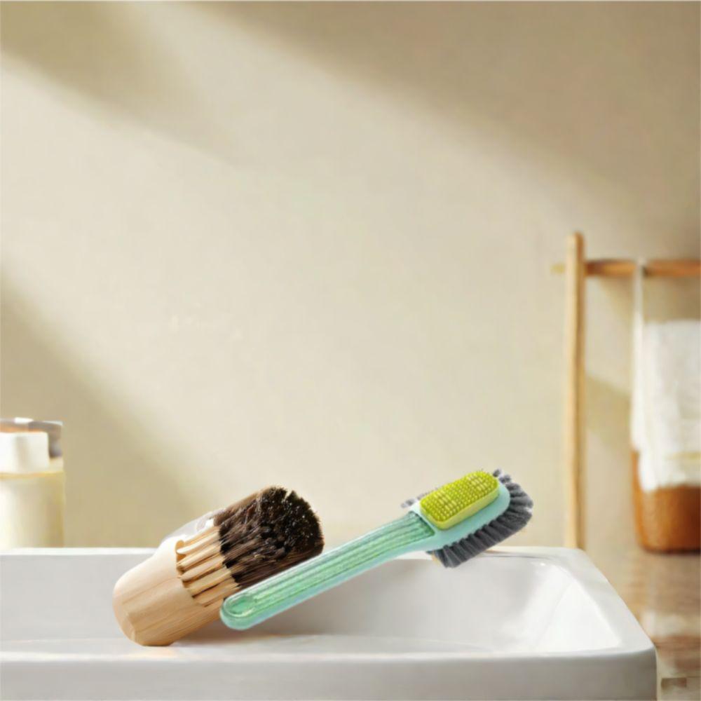 Long Handle Cleaning Brush Light Luxury Circular Washing Clothes Brush  Kitchens