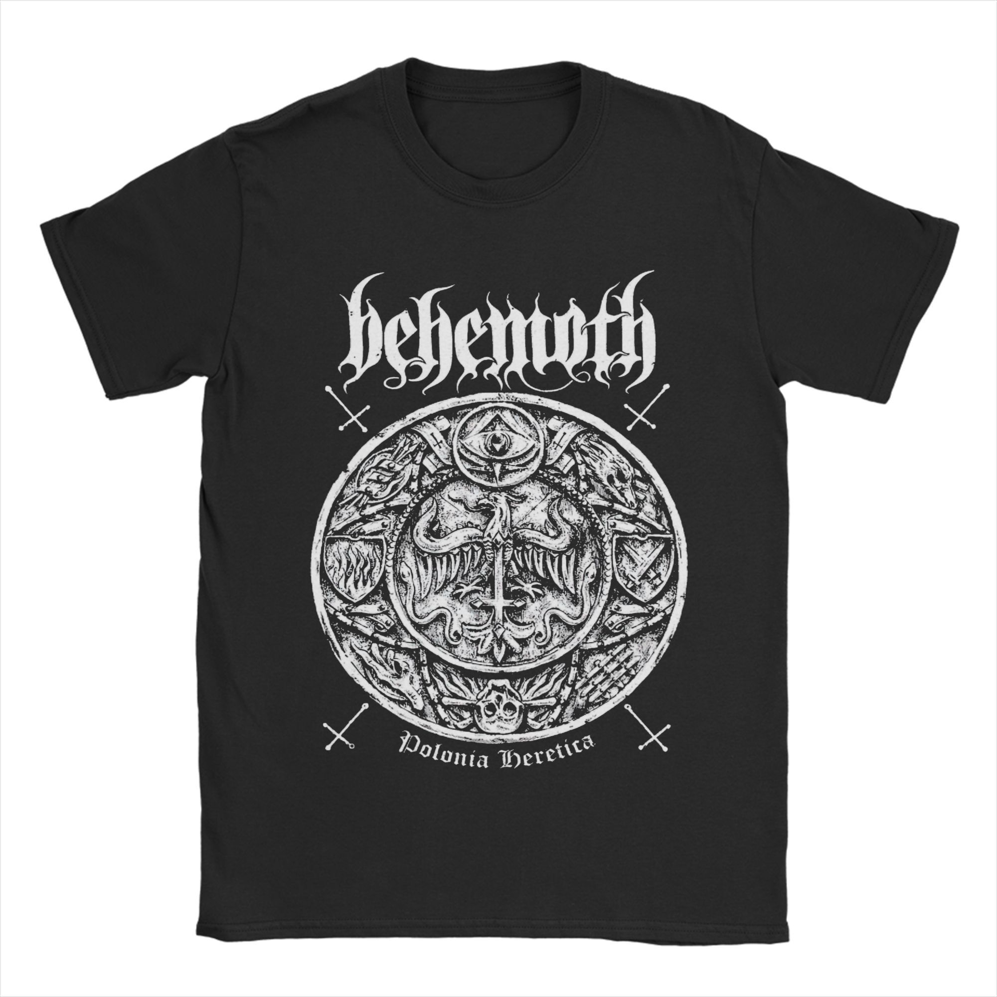 

Men Women Behemoth logo death metal band T Shirt 100% Cotton New Arrival Tee Shirts Top Clothing XXXXXL бордовий